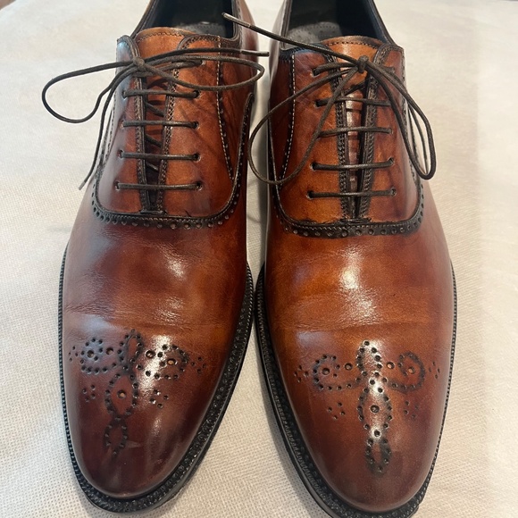 Scarpe di Bianco lace up balmoral oxfords size 9 1/2 - Picture 2 of 12